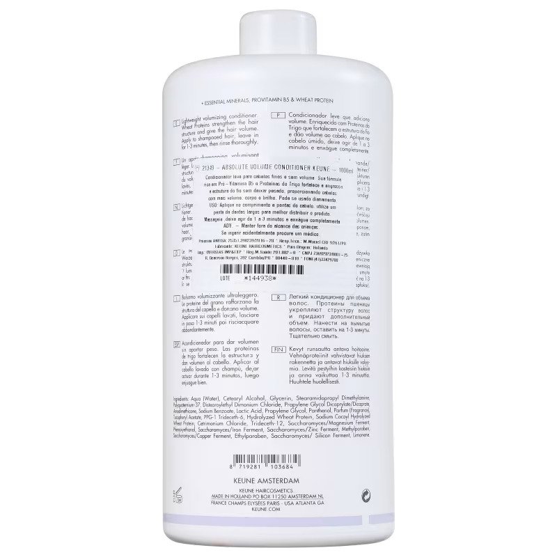 Condicionador Care Absolute Volume 1000ml - Keune 1L 2