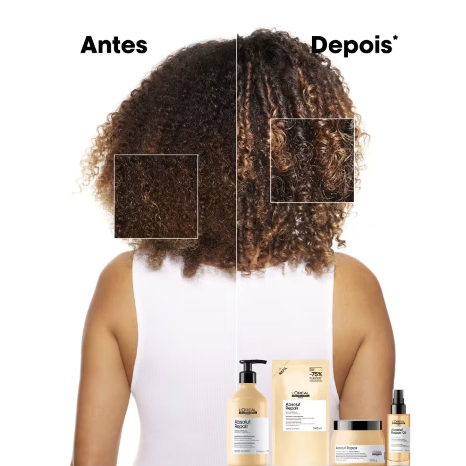 Condicionador Serie Expert Absolut Repair Gold Quinoa 750 ml Sem Pump - LOreal Professionnel 750ml 3