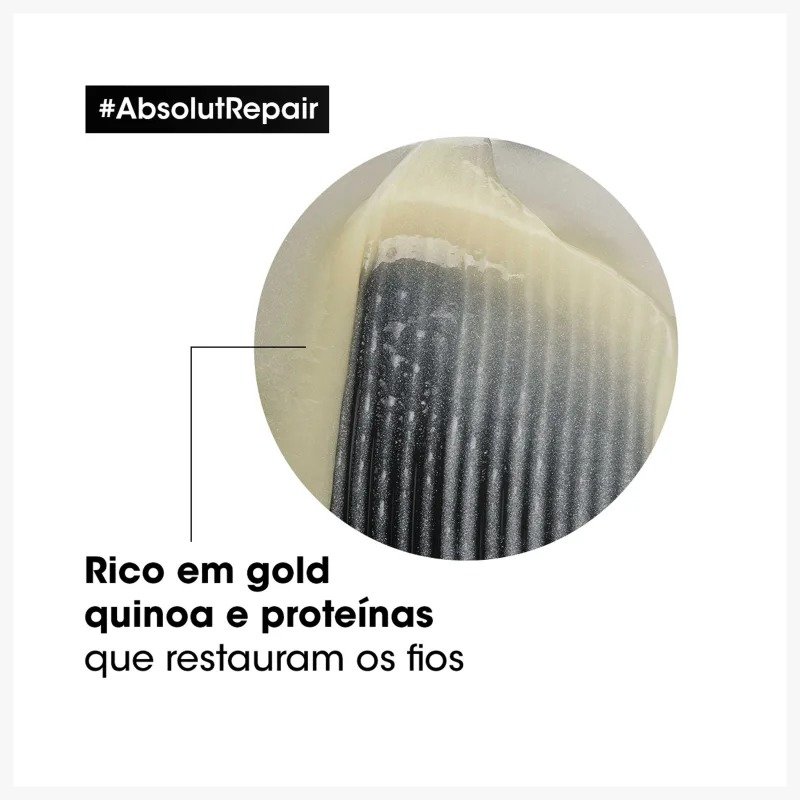 Shampoo Serie Expert Absolut Repair Gold Quinoa 750 ml Sem Pump - LOreal Professionnel 750ml 4