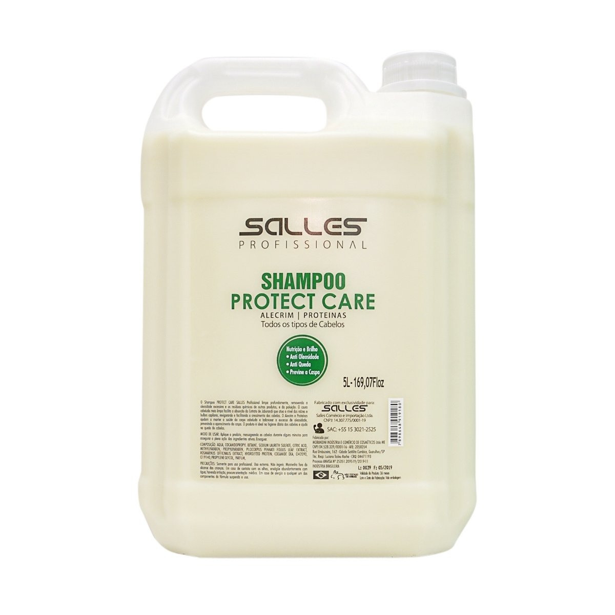 Shampoo Lavatório Protect Salles Profissional 5lts