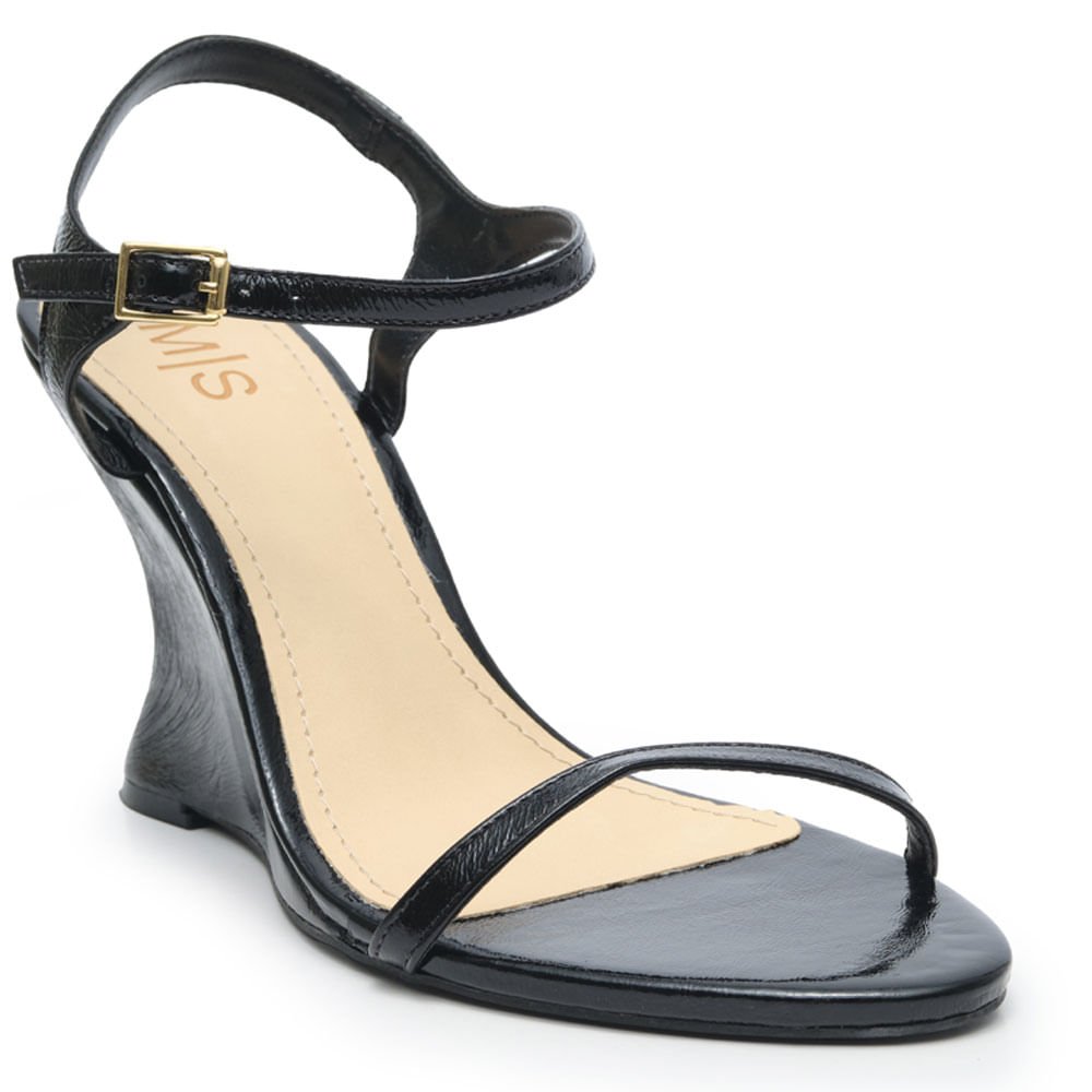 Sandália M|S Verniz Show Preto 1362 Preto 2