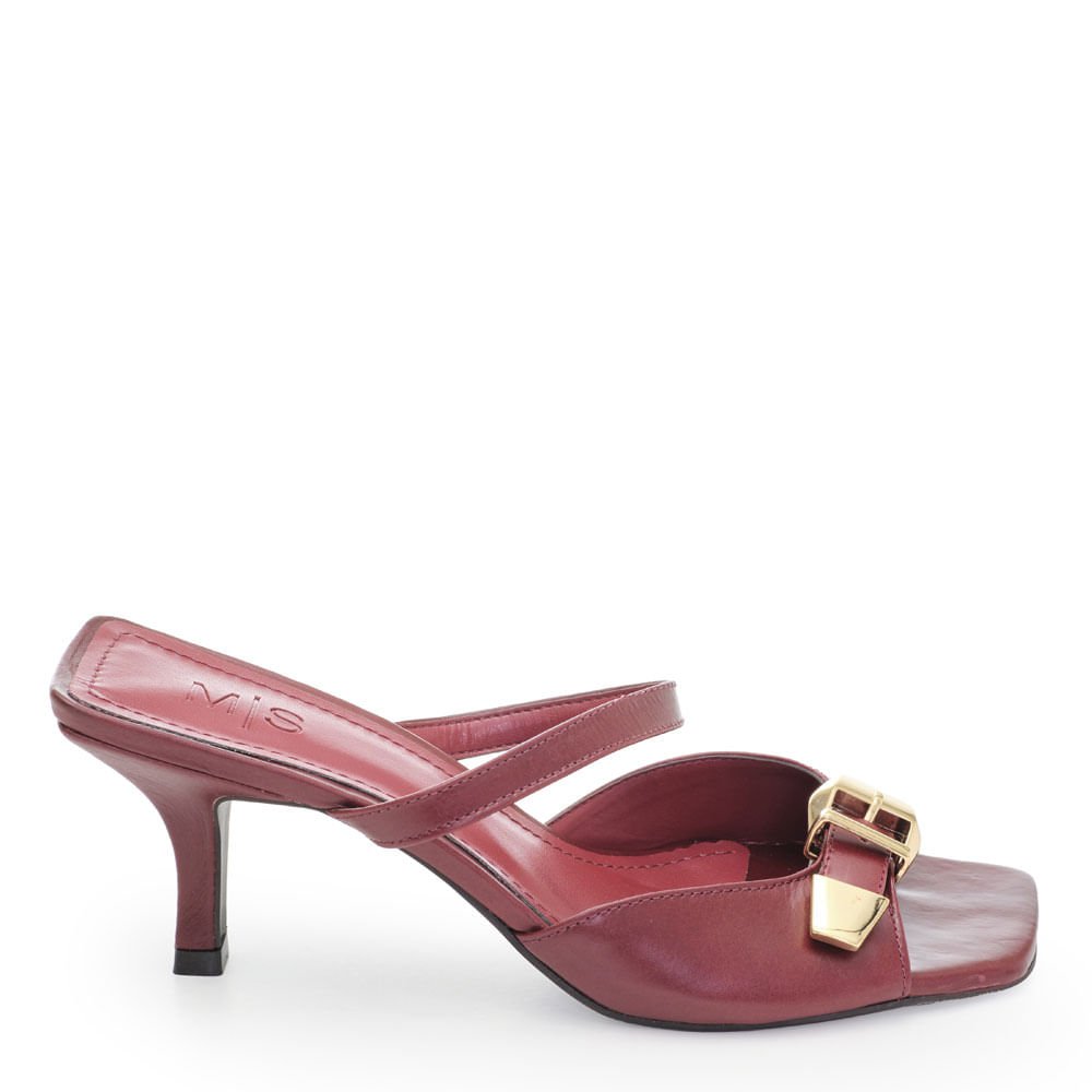 Mule M|S Salto Médio Bulgari Wine Bordô Bulgari Wine 1