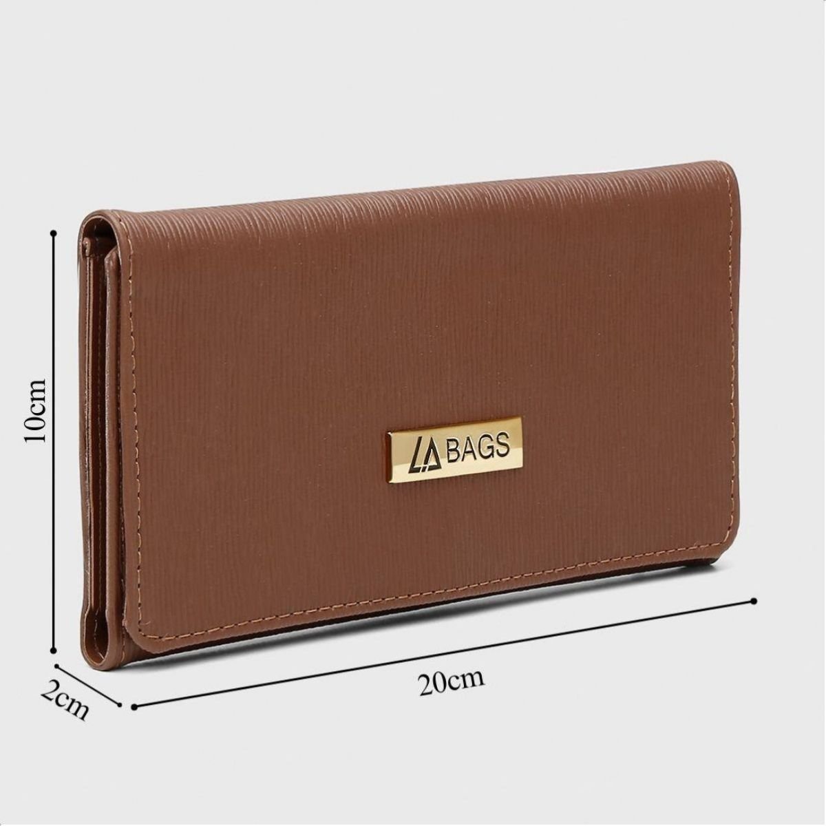 Carteira Feminina Media Compacta Porta Cartoes Luxo Slim Marrom 7