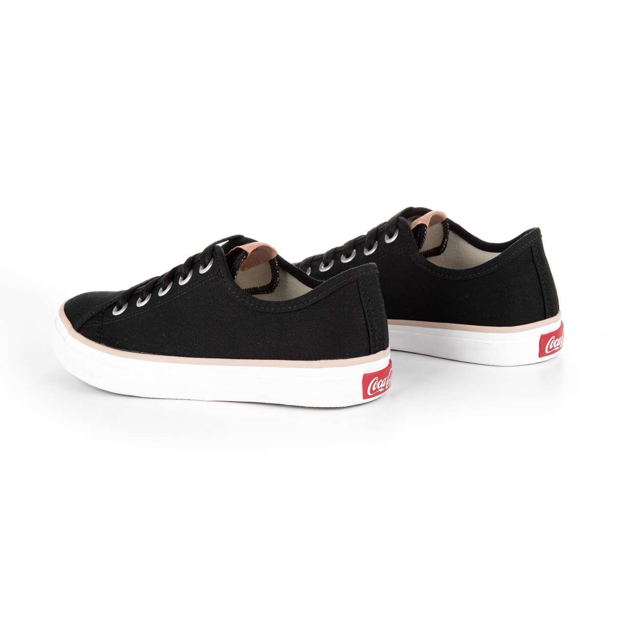 Tênis Coca-Cola Shoes Stream Canvas Preto Preto 3