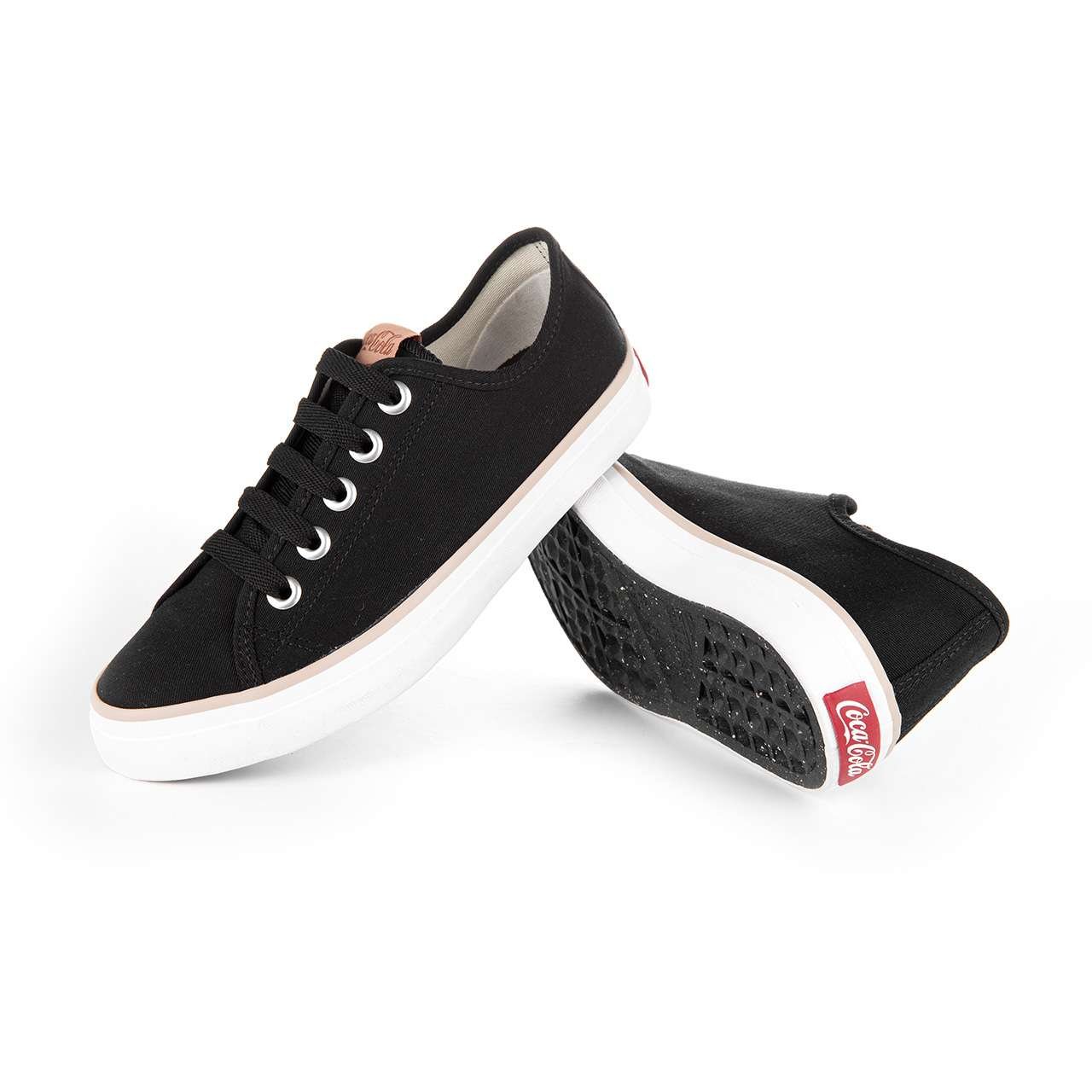 Tênis Coca-Cola Shoes Stream Canvas Preto Preto 4