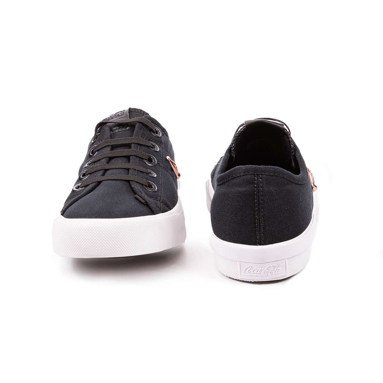 Tênis Coca-Cola Shoes Miami Slip Canvas Preto Preto 3