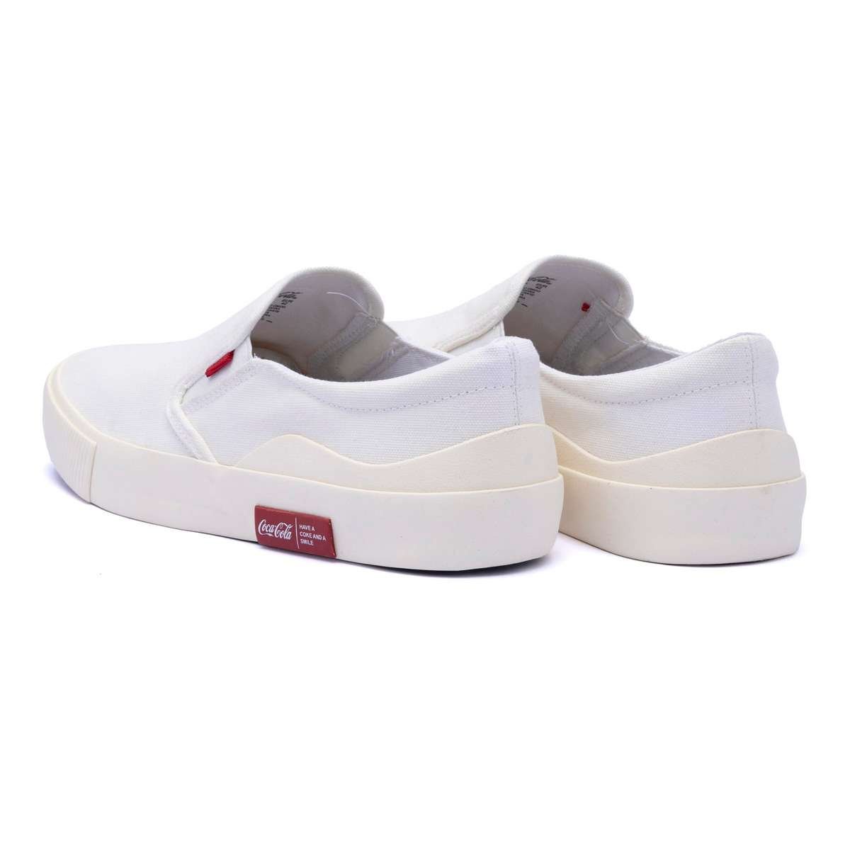 Tênis Coca-Cola Destin Canvas Branco Vermelho Branco 3