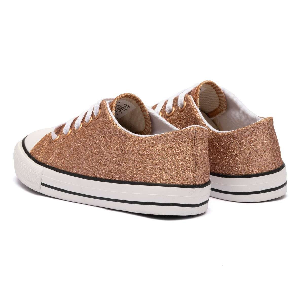 Tênis Infantil Diversão Mini Maite Bronze Dourado 3