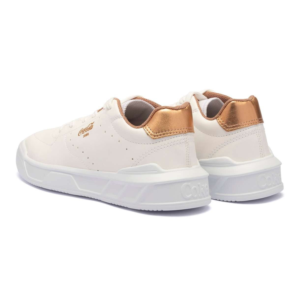 Tênis Coca-Cola Soho Ease Branco Cobre Branco 3