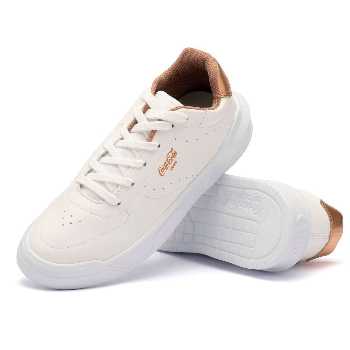 Tênis Coca-Cola Soho Ease Branco Cobre Branco 4