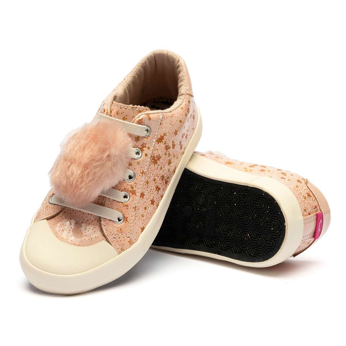 Tênis Infantil Diversão Mini Morgana Rosa Laranja 4