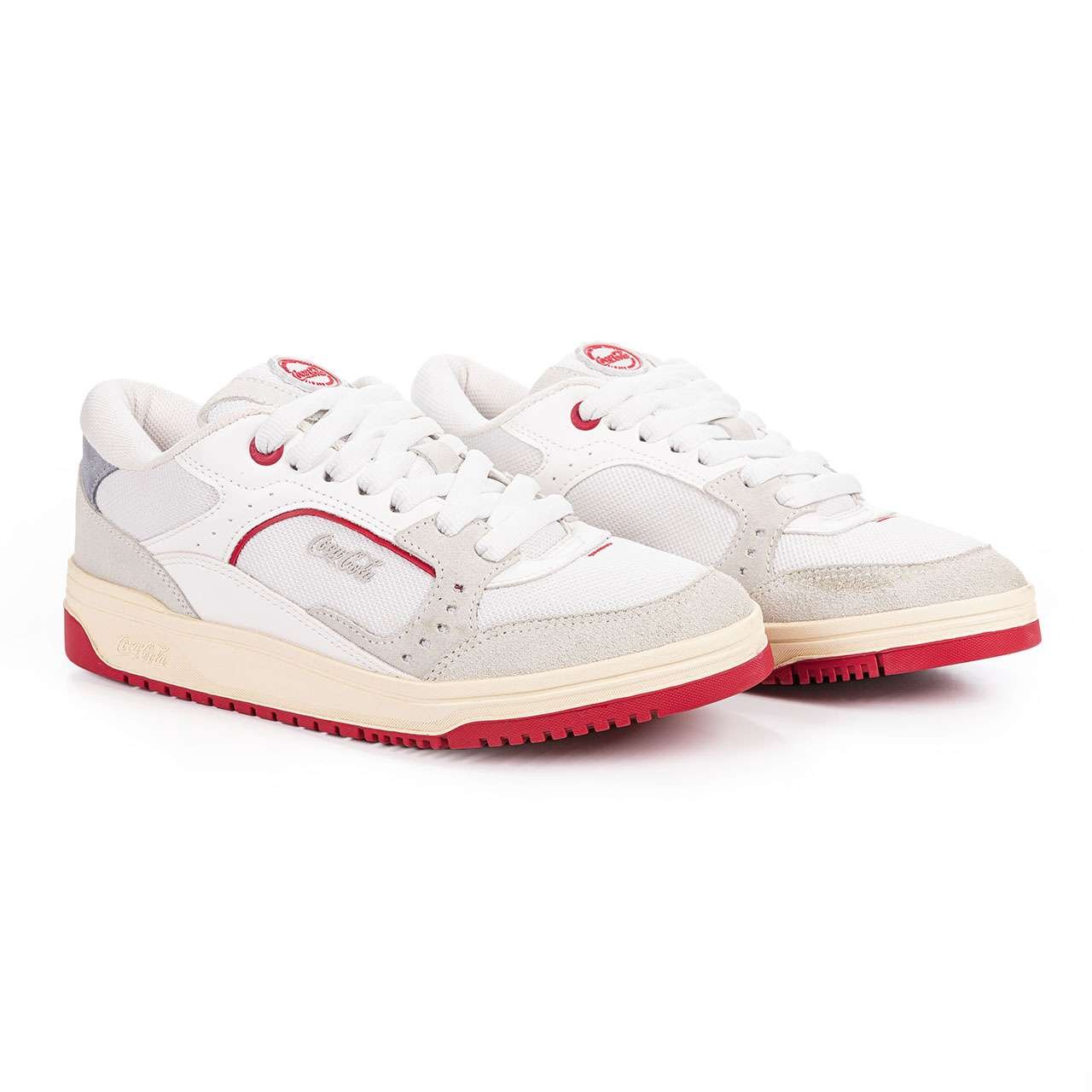 Tênis Coca-Cola Shoes March Y2k Branco Vermelho Branco 2