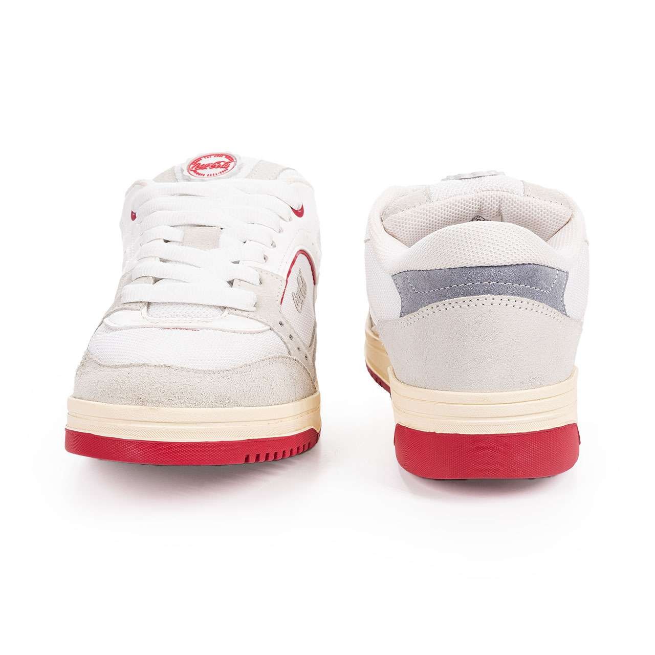 Tênis Coca-Cola Shoes March Y2k Branco Vermelho Branco 3