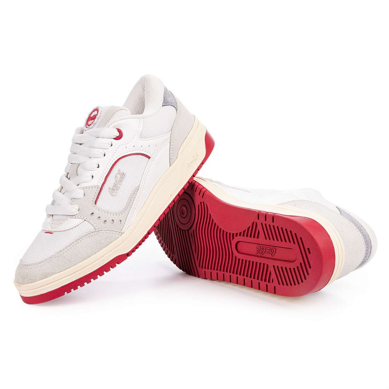 Tênis Coca-Cola Shoes March Y2k Branco Vermelho Branco 4