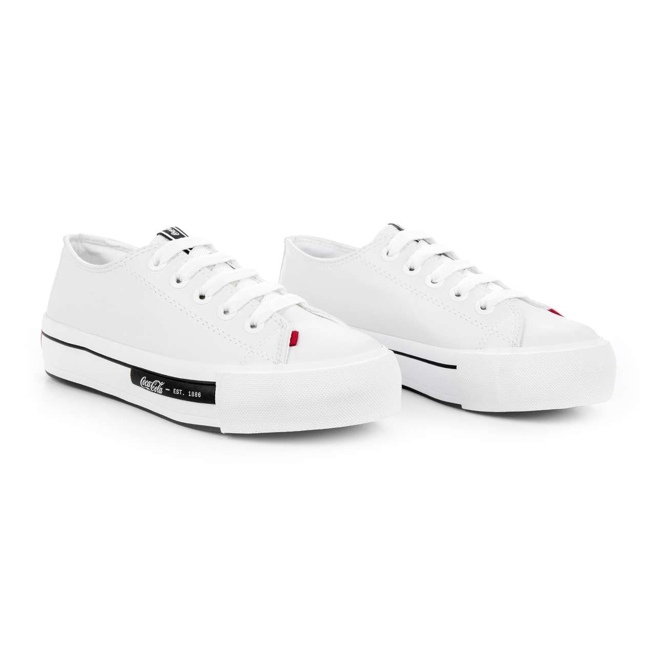 Tênis Coca-Cola Shoes Daytona Plataforma Town Branco Branco 2