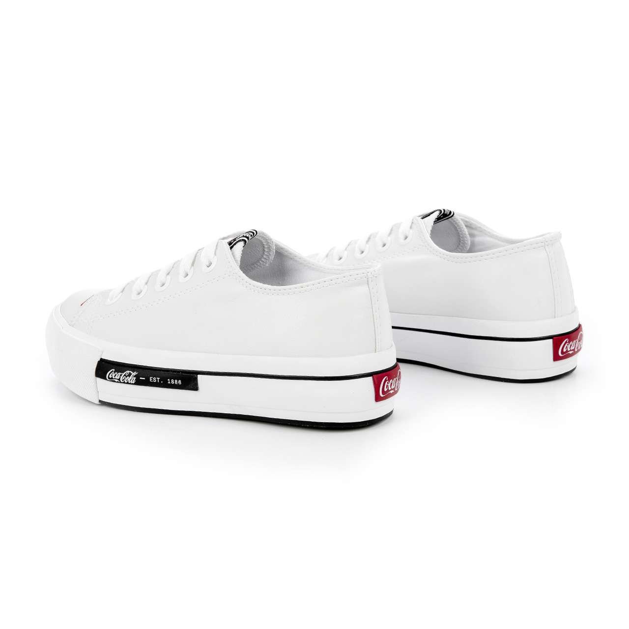 Tênis Coca-Cola Shoes Daytona Plataforma Town Branco Branco 3