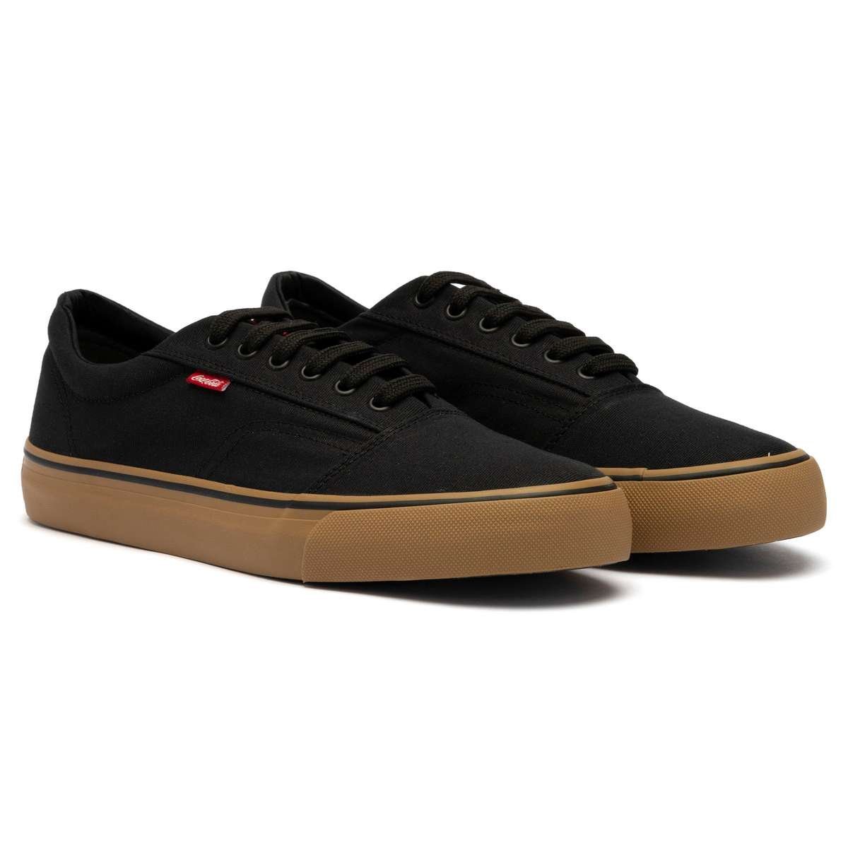 Tênis Coca-Cola Shoes Surplay Canvas Black Natural Preto 2