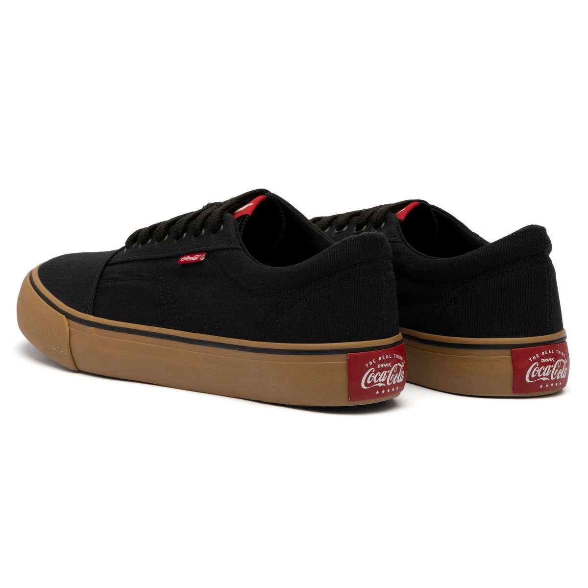 Tênis Coca-Cola Shoes Surplay Canvas Black Natural Preto 3