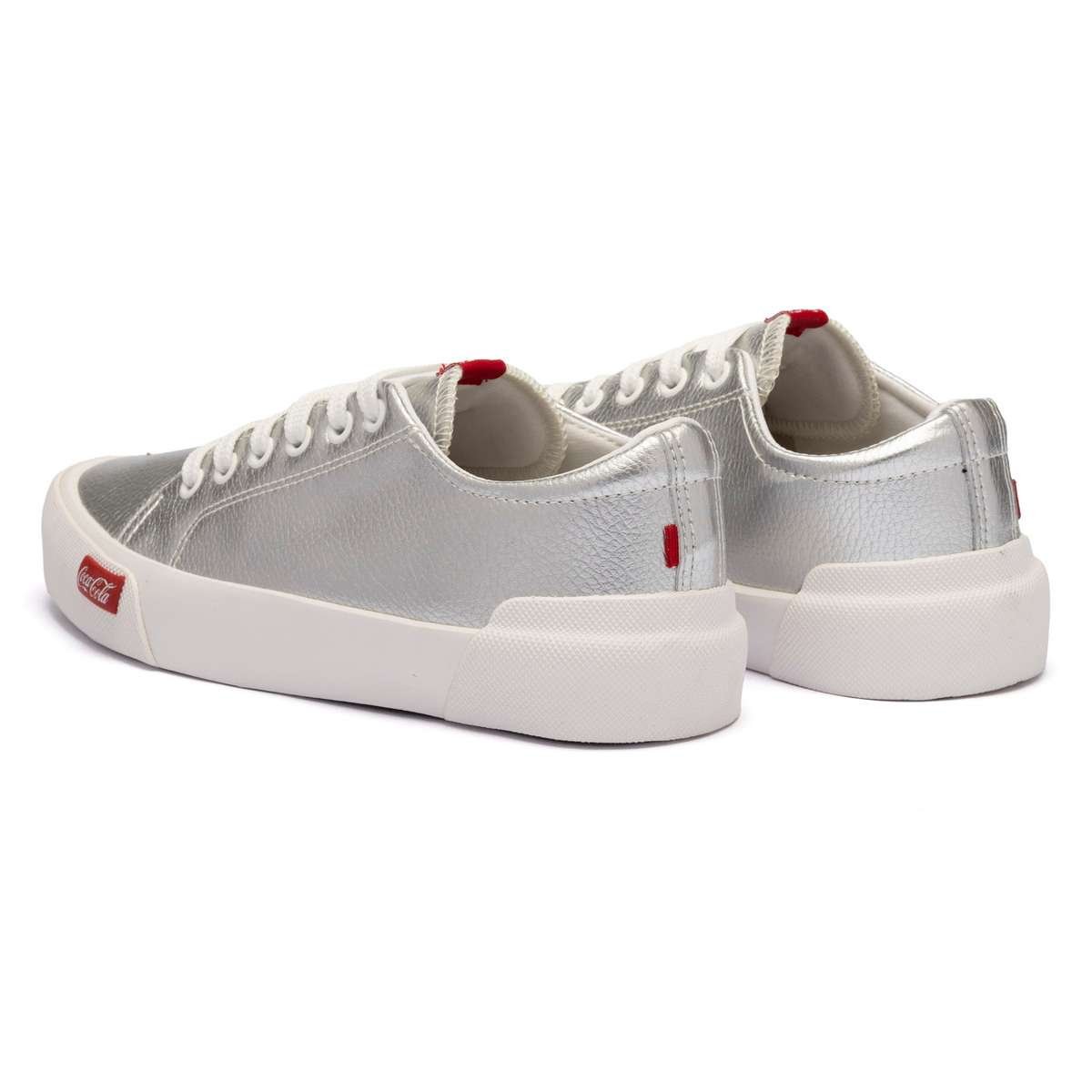 Tênis Coca-Cola Cambridge Town Prata Prata 3