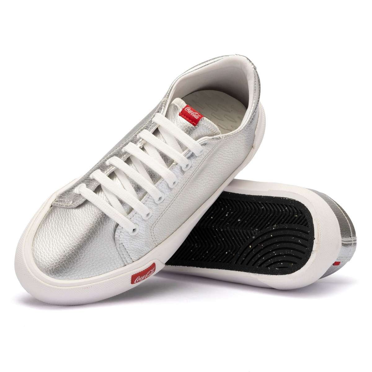 Tênis Coca-Cola Cambridge Town Prata Prata 4