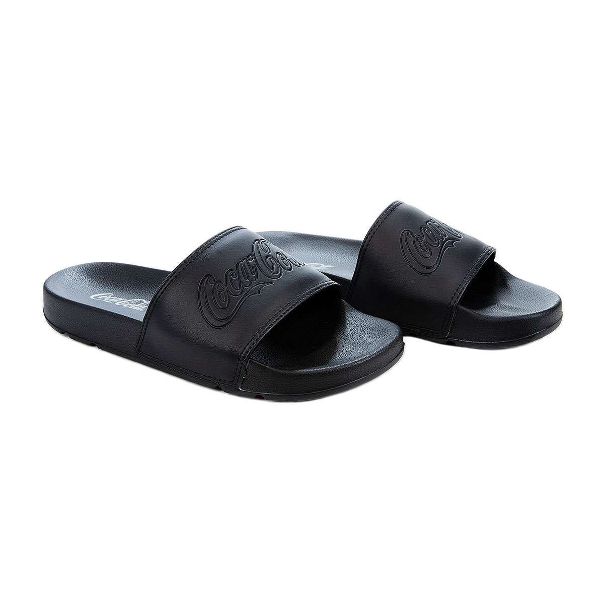 Chinelo Slide Coca-Cola Shoes Groove Preto Preto 3