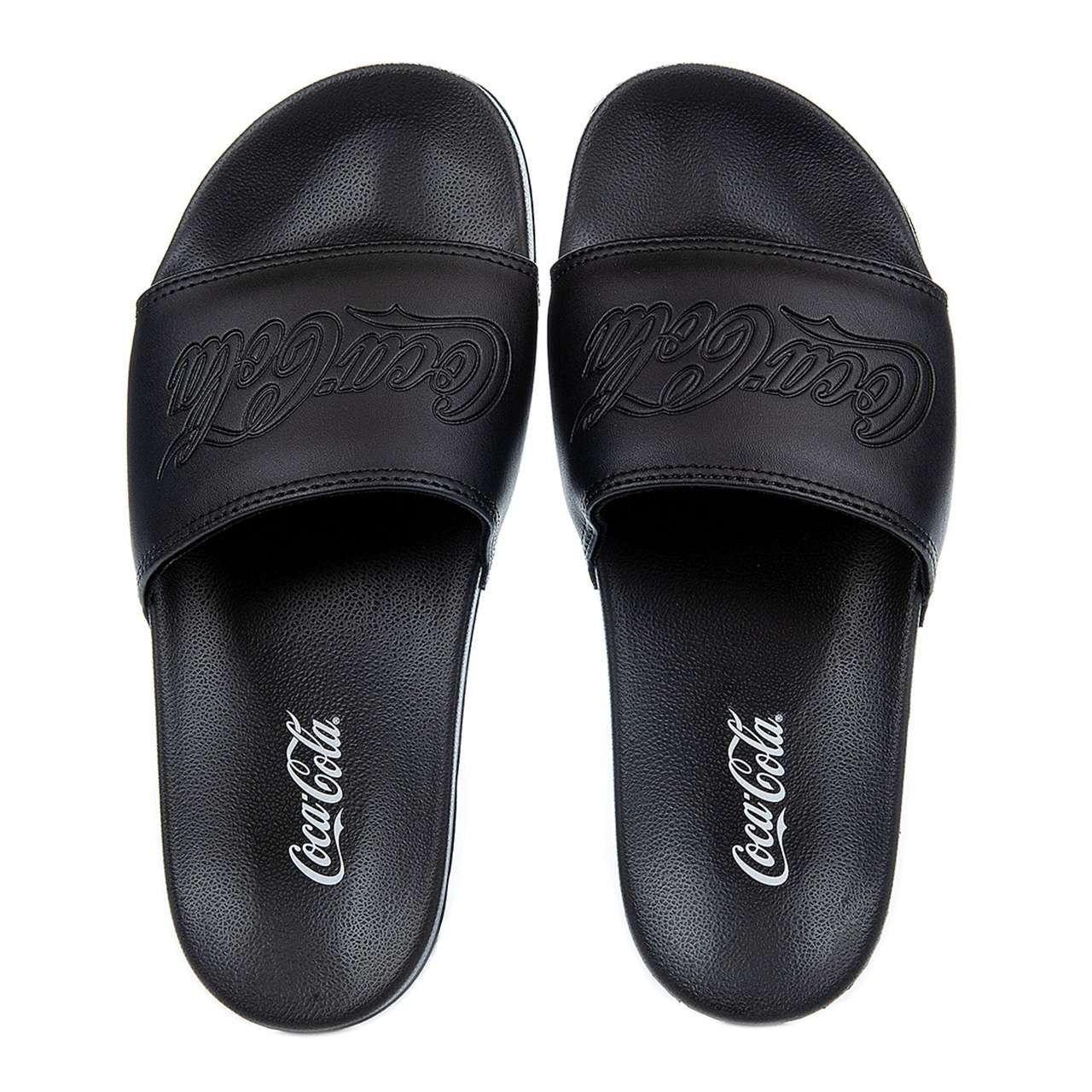 Chinelo Slide Coca-Cola Shoes Groove Preto Preto 4