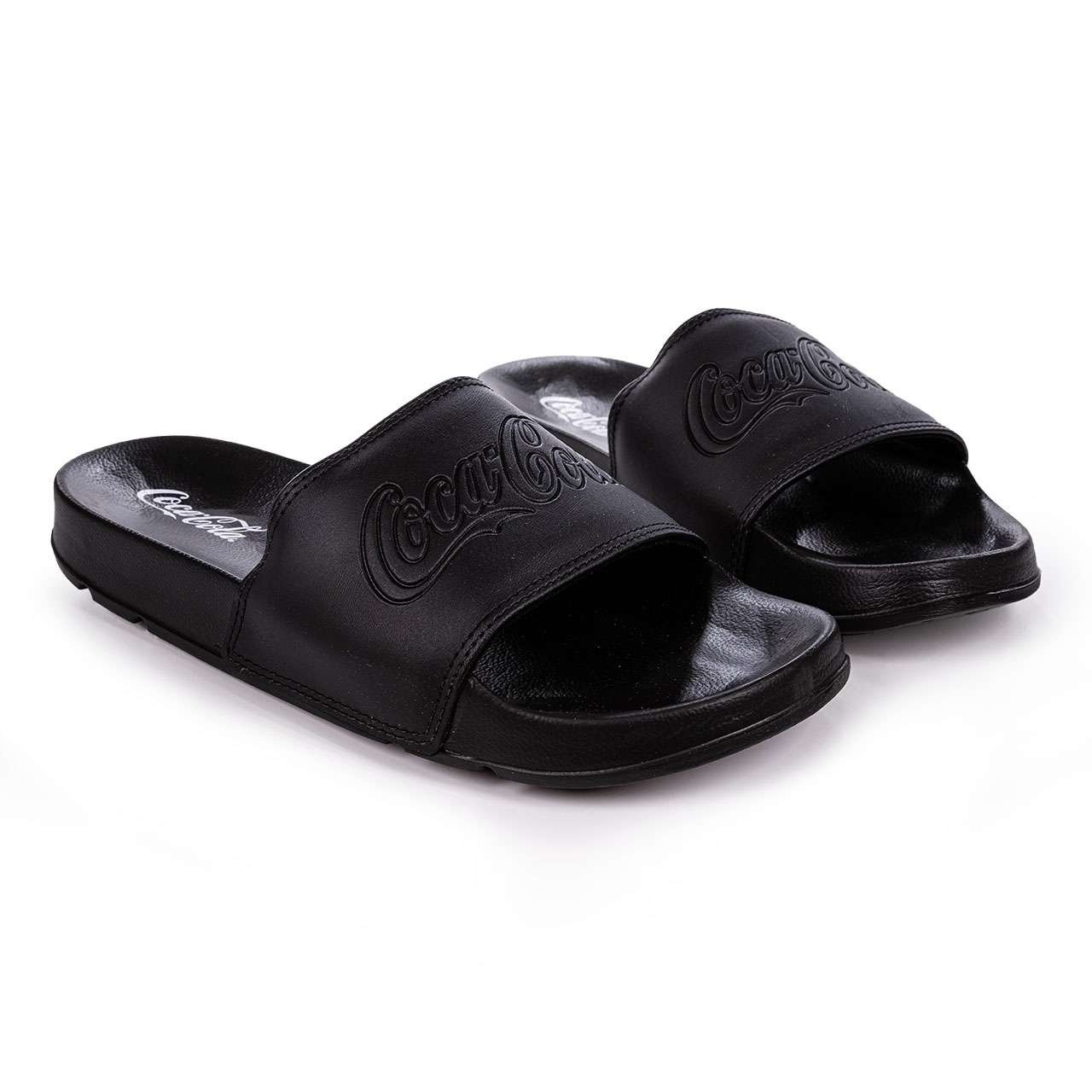 Chinelo Slide Coca-Cola Shoes Groove Preto Preto 9