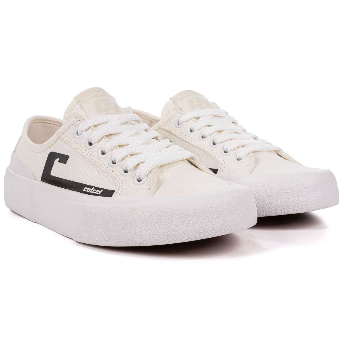 Tênis Colcci C/0007 Cool Canvas Branco Branco 2