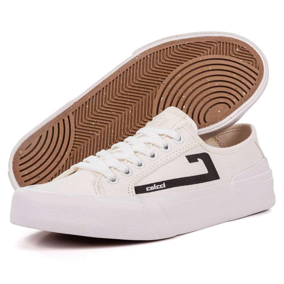 Tênis Colcci C/0007 Cool Canvas Branco Branco 4