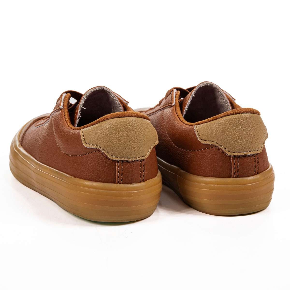 Tênis Infantil Diversão Jo Bege Marrom Marrom 3