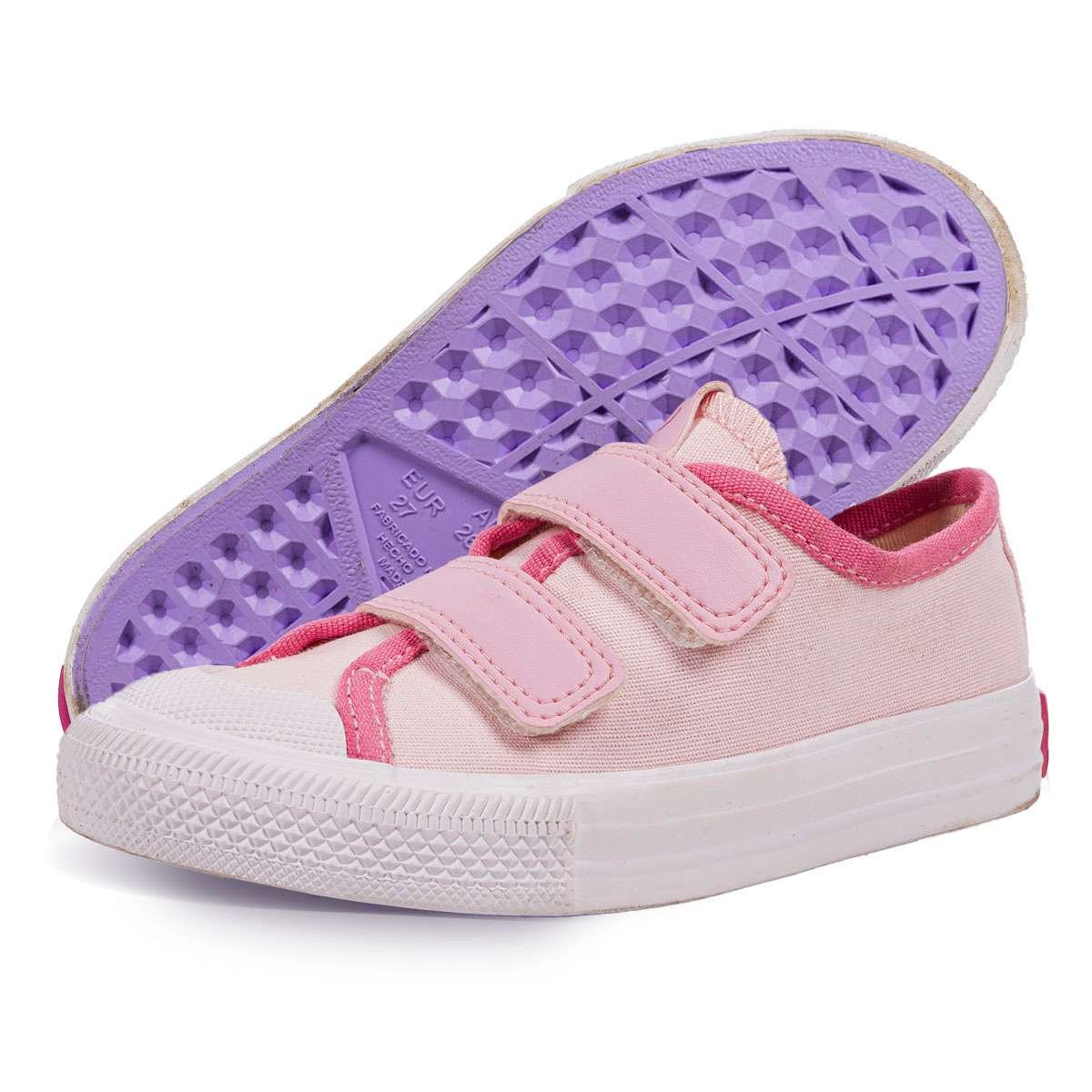 Tênis Infantil Diversão Ale Kids Rosa Claro Rose Rosa
