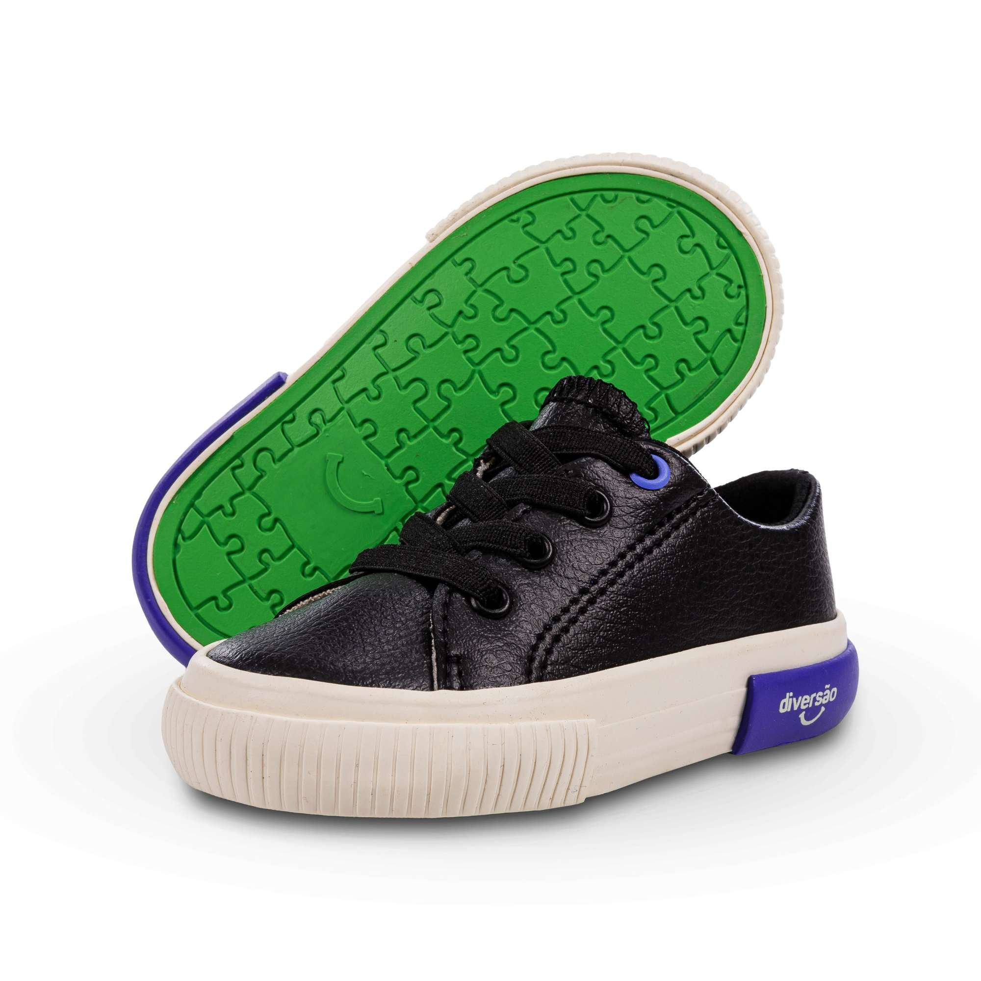 Tênis Infantil Diversão Baby Casey Preto Preto 4