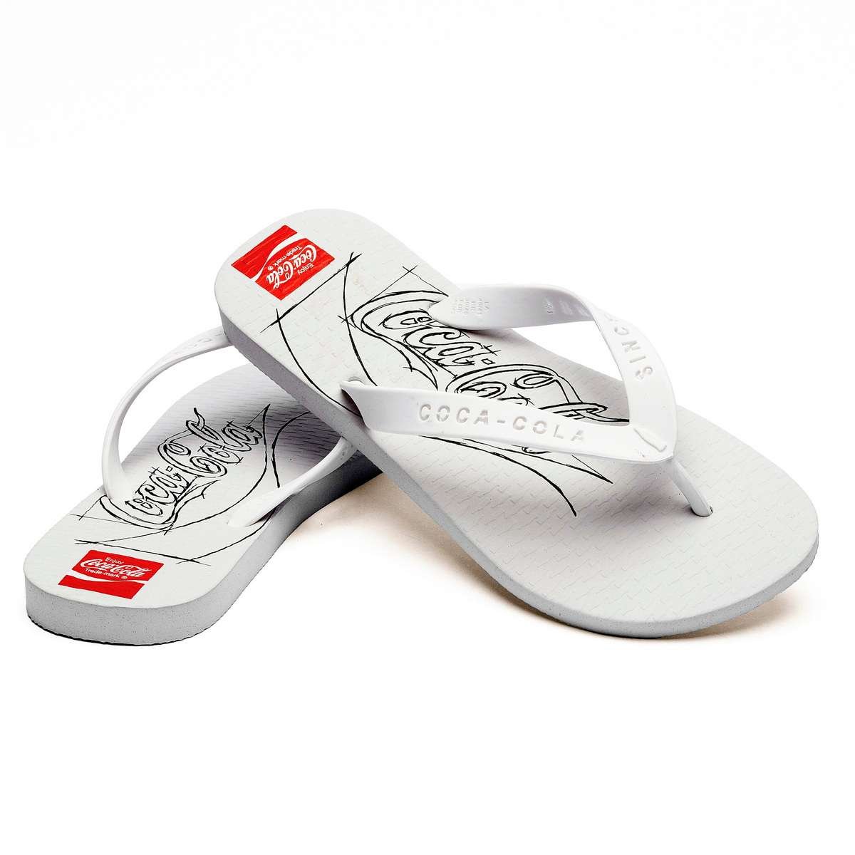 Chinelo Coca-Cola Belfast Branco Branco 4
