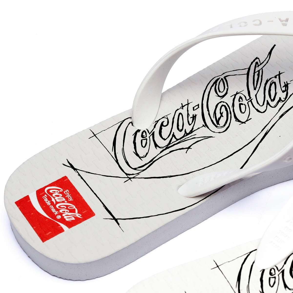 Chinelo Coca-Cola Belfast Branco Branco 6