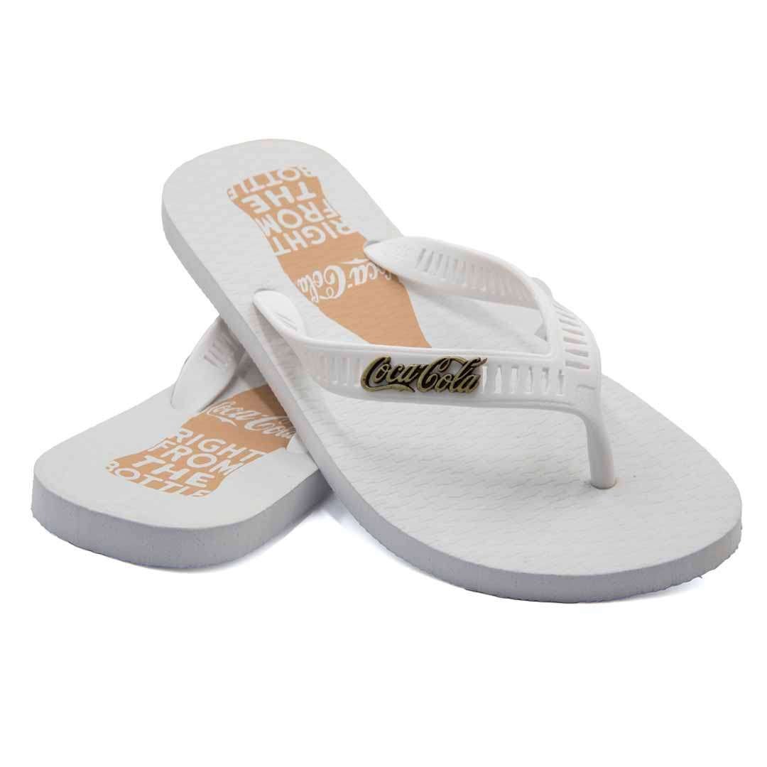 Chinelo Coca Cola Canton Branco Branco 4