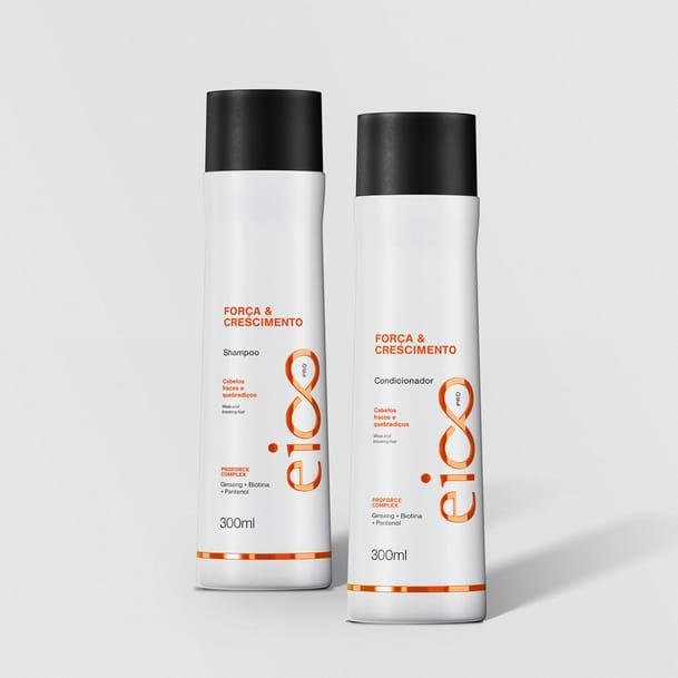Eico Pro Kit Shampoo + Cond 2 Produtos - Força e Crescimento