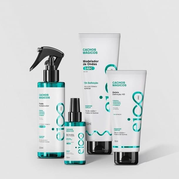 Eico Pro Kit Finalização Crespos 4 Produtos - Cachos Mágicos