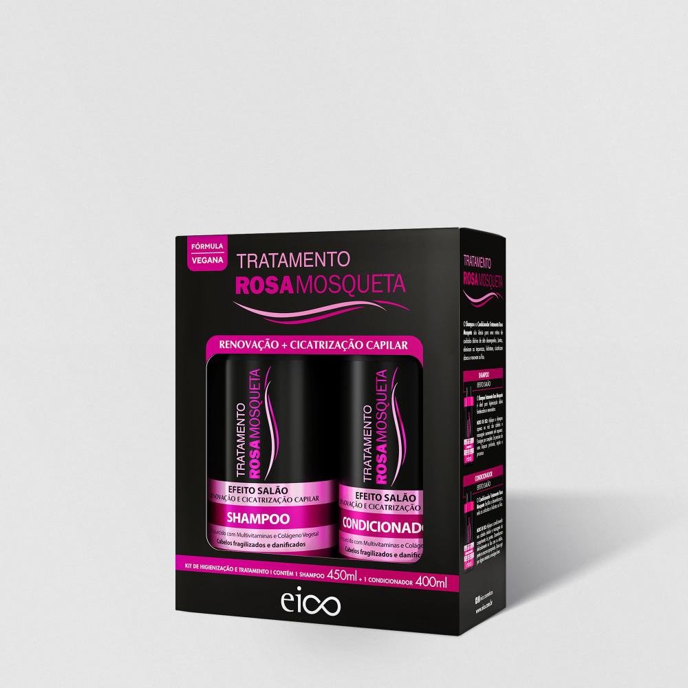 Eico Kit Shampoo + Condicionador 450/400ml - Rosa Mosqueta ÚNICO 1