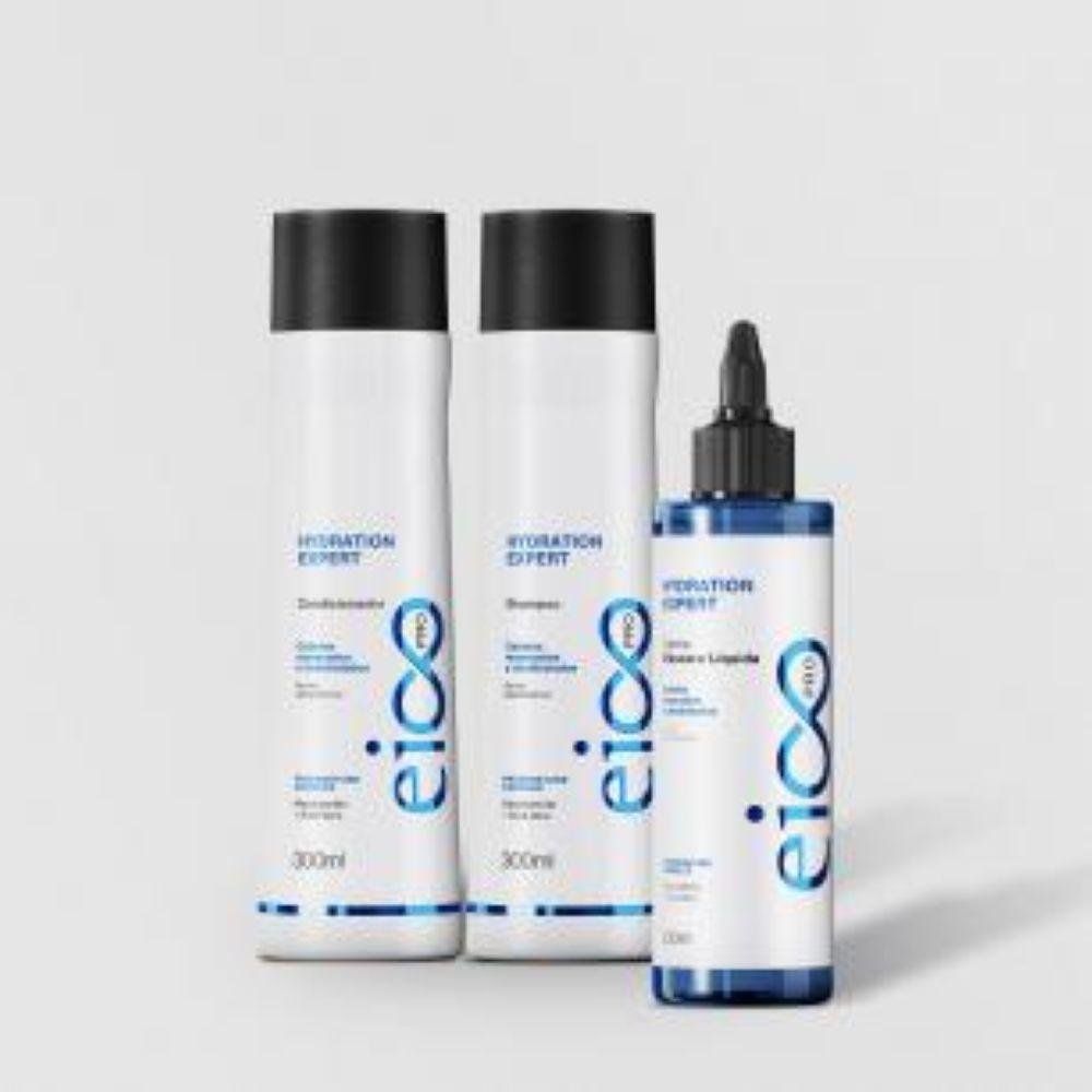 Kit Shampoo + Cond e Termo Masc Hydration Expert - Eico Pro ÚNICO 1