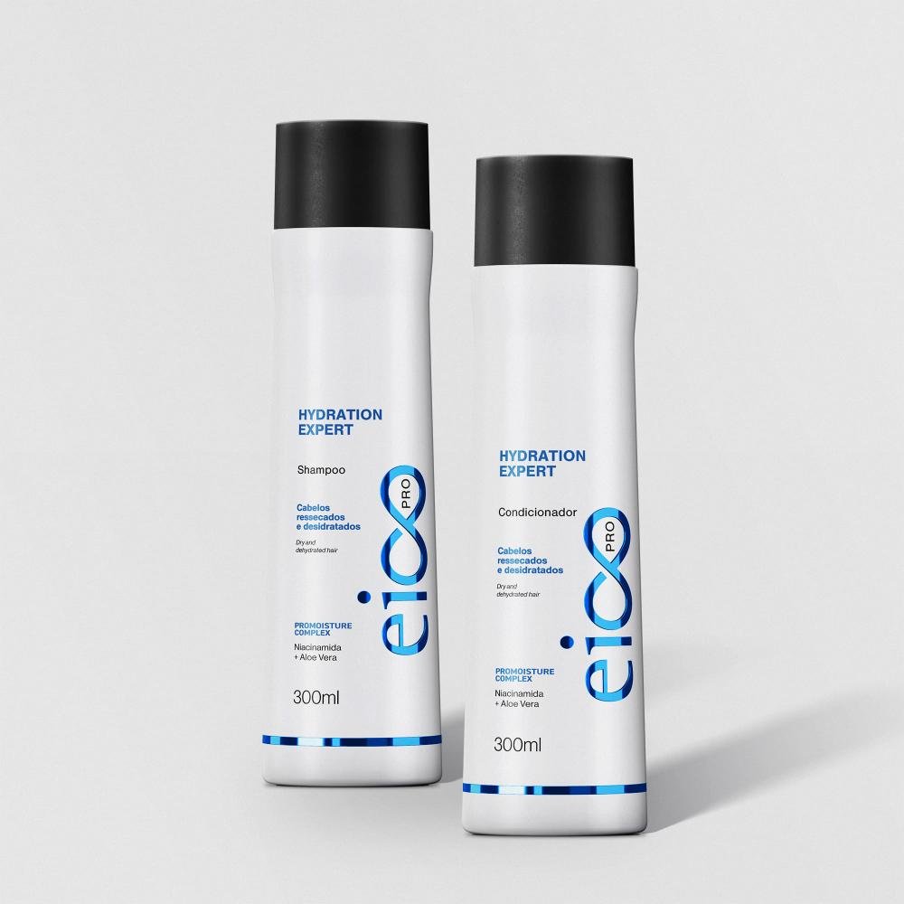 Kit Shampoo e Condicionador Hydration Expert 300ml Eico Pro ÚNICO 1