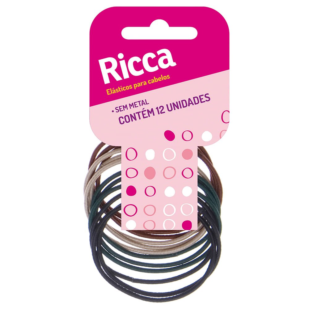 Elástico Sem Metal 2mm Ricca ÚNICO 1