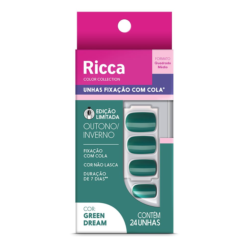 Kit com 2 Unhas Green Dream Edição Limitada Ricca