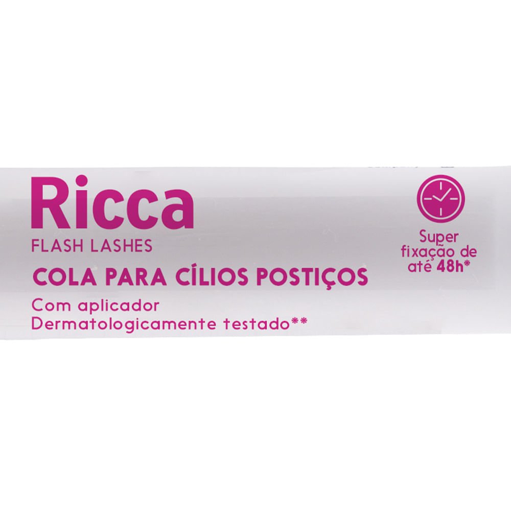 Cola Pincel Para Cílios Postiços 48H Ricca ÚNICO 3