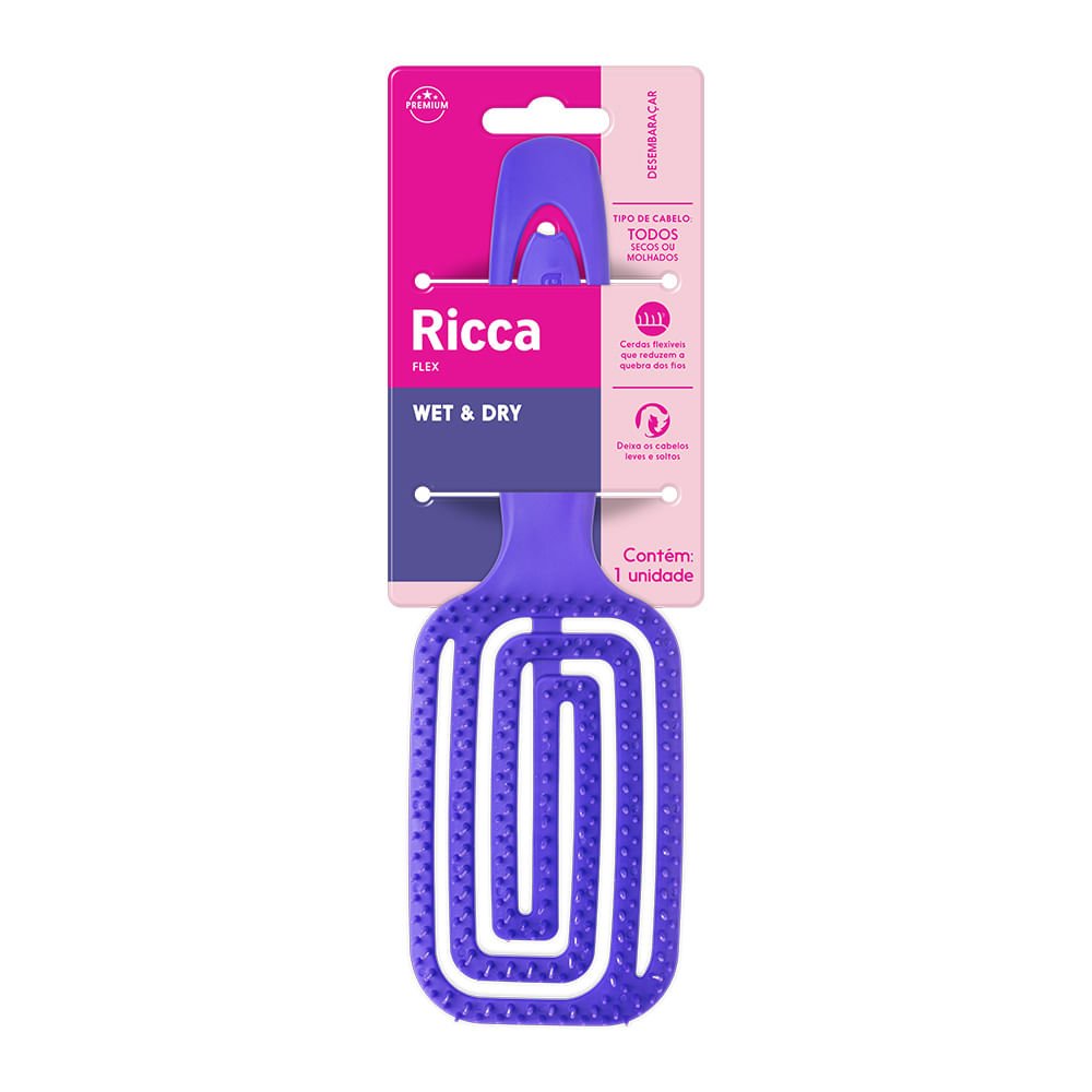 Escova Roxo Wet & Dry Ricca ÚNICO 5