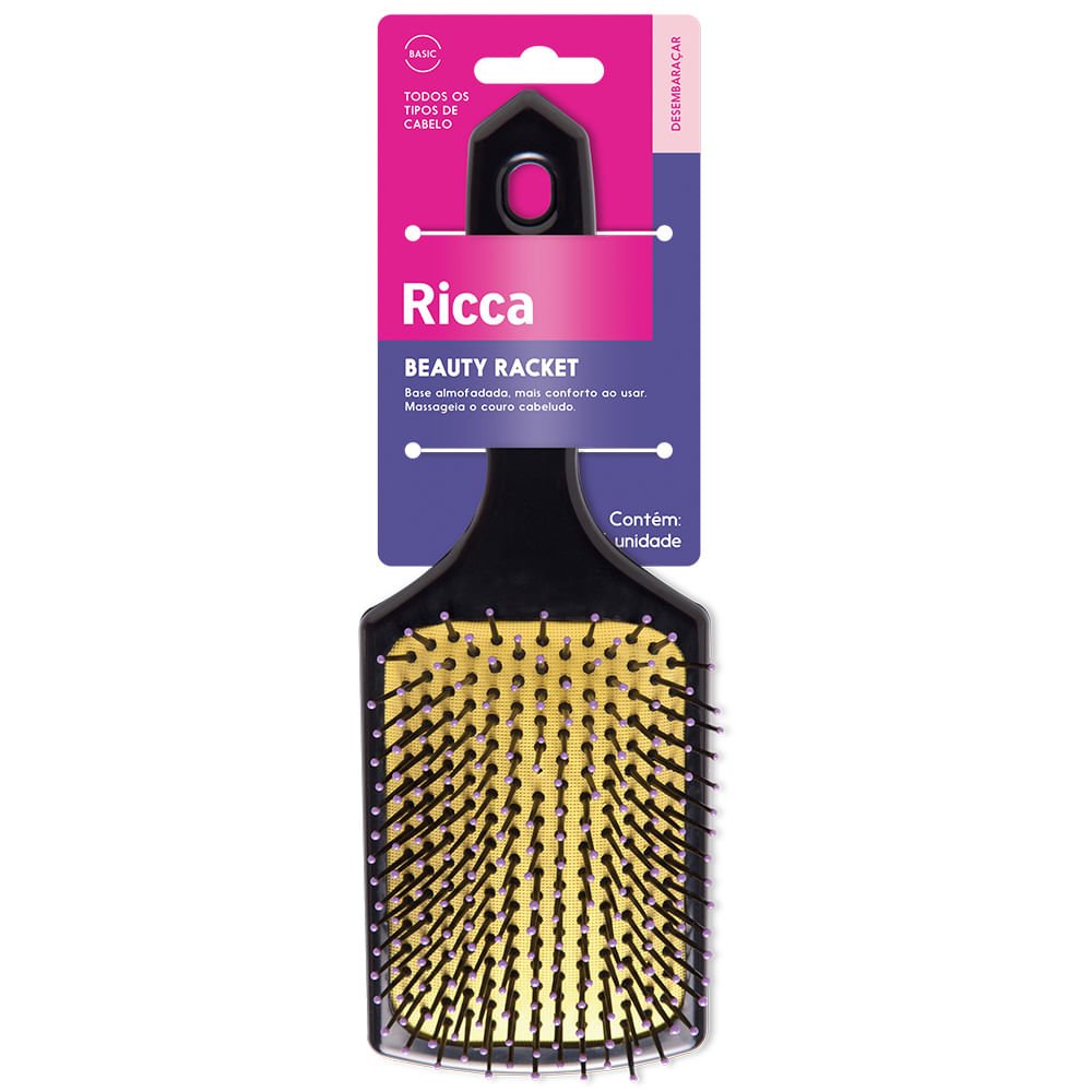 Escova Basic Racket Colors Ricca ÚNICO 5