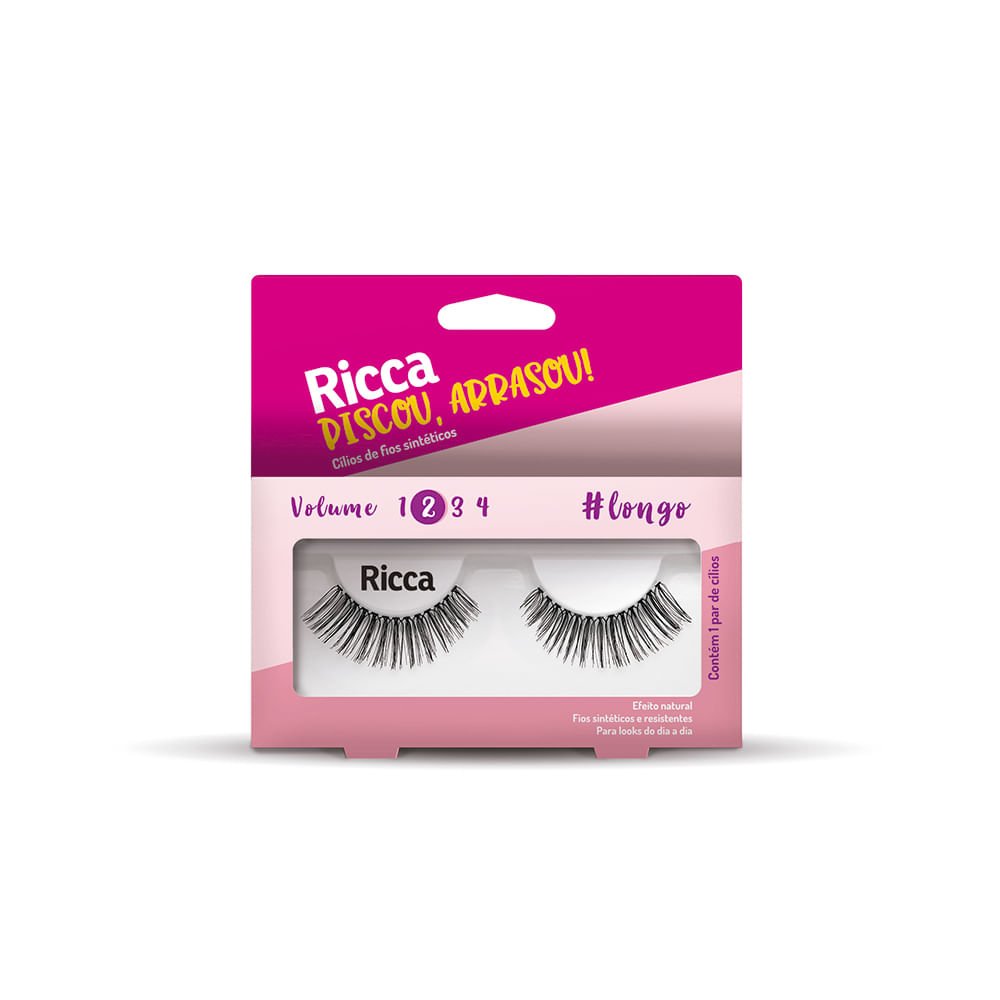 Kit com 2 Cílios Postiços Olhar Marcante Ricca