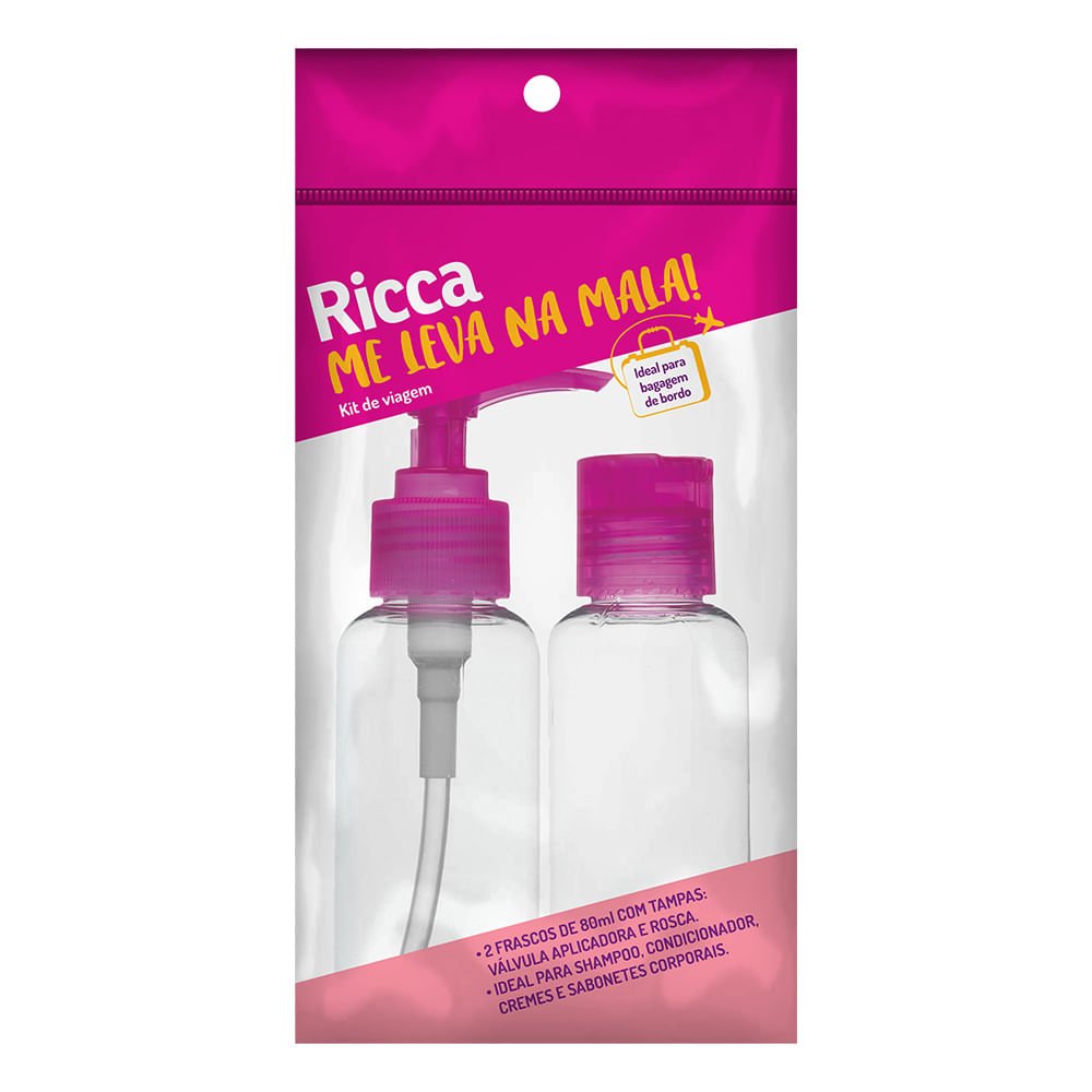 Kit Com 2 Kits De Viagem Com Dois Frascos Colors Ricca ÚNICO 2