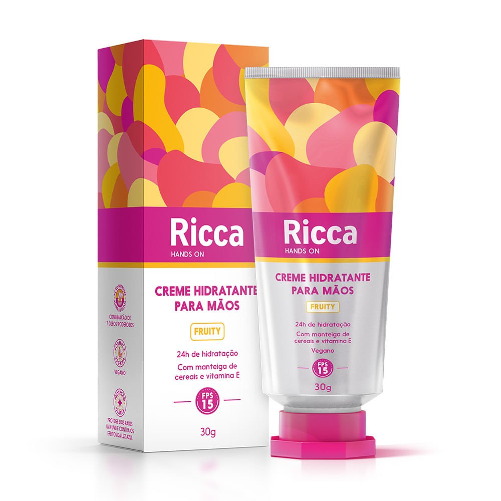 Creme Hidratante Para Mãos FPS15 Fruity Ricca ÚNICO 2