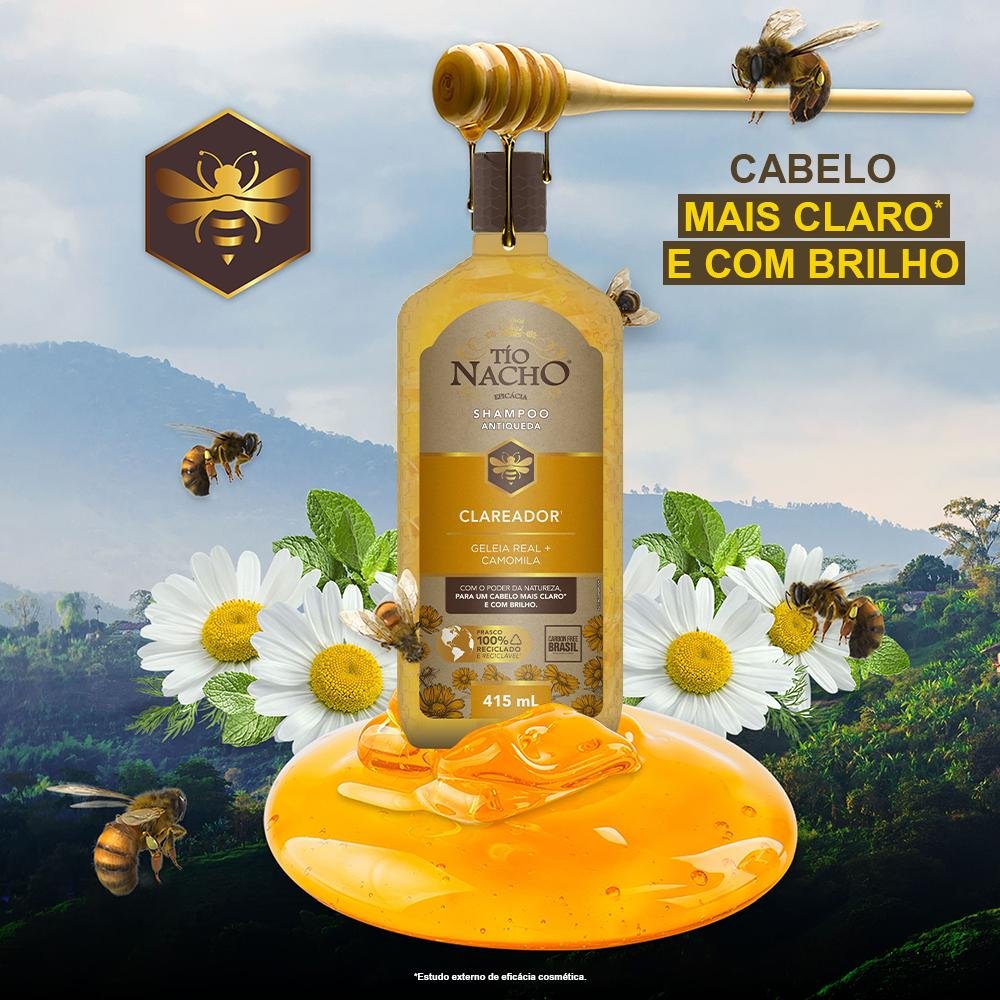 Tio Nacho Shampoo Antiqueda Clareador 415ml 415ml 2