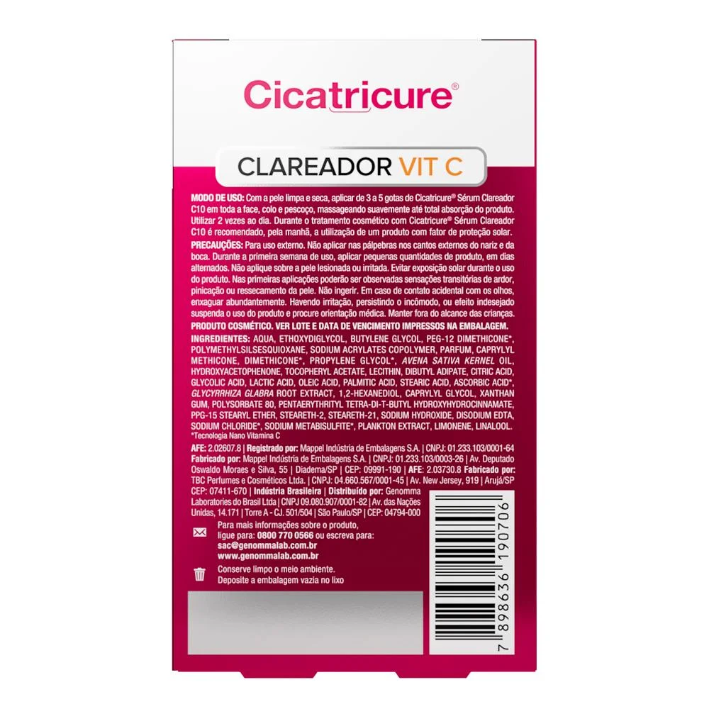 Cicatricure Sérum Clareador C10 30 mL 30ml 2